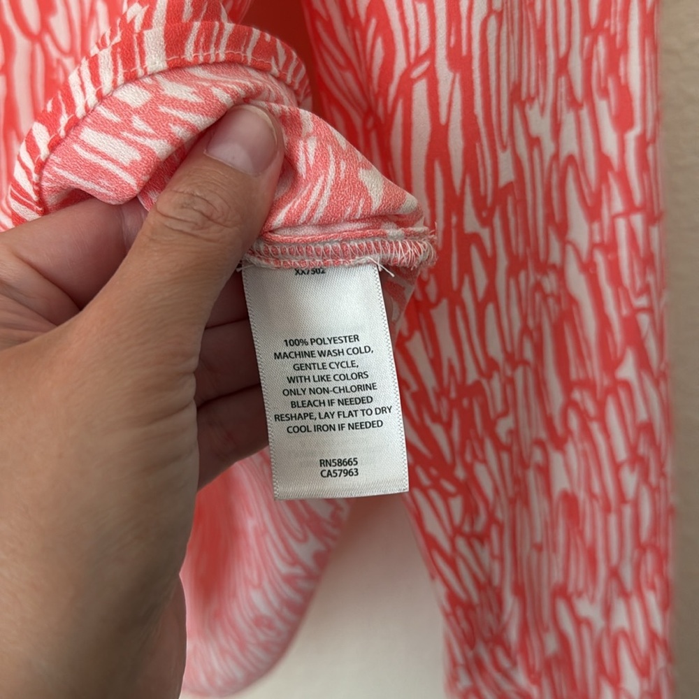 Halogen V Neck Button Down Blouse - image 5